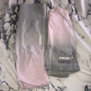 Pink ombré Gymshark set.